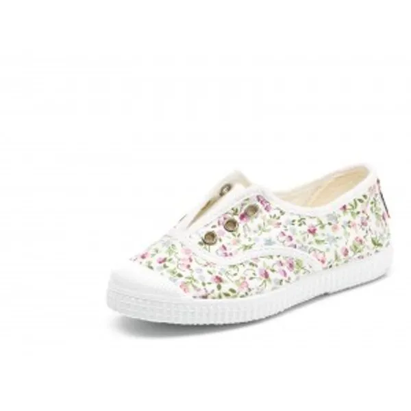 Cienta floral dyed slip-on