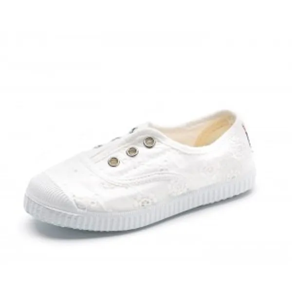 Cienta embroidered laceless slip-on